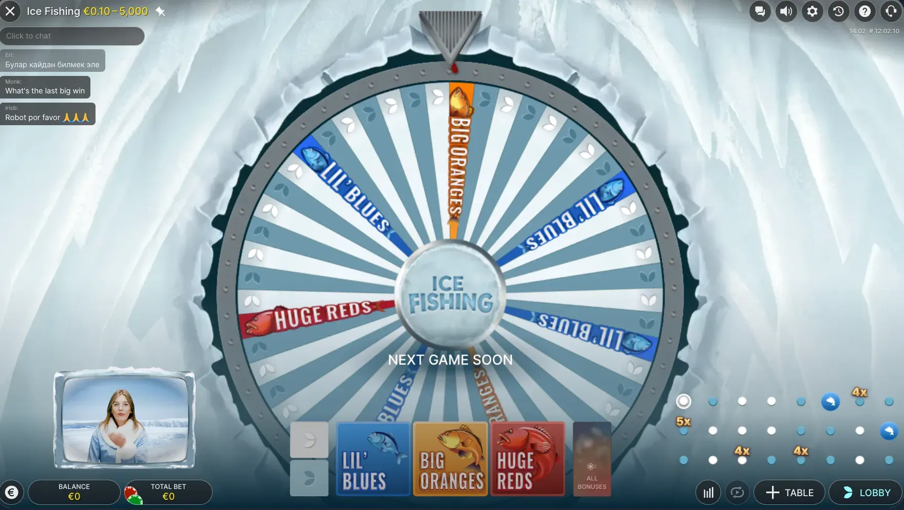 ICE Fishing live — banner principale su ExciteWin Casino
